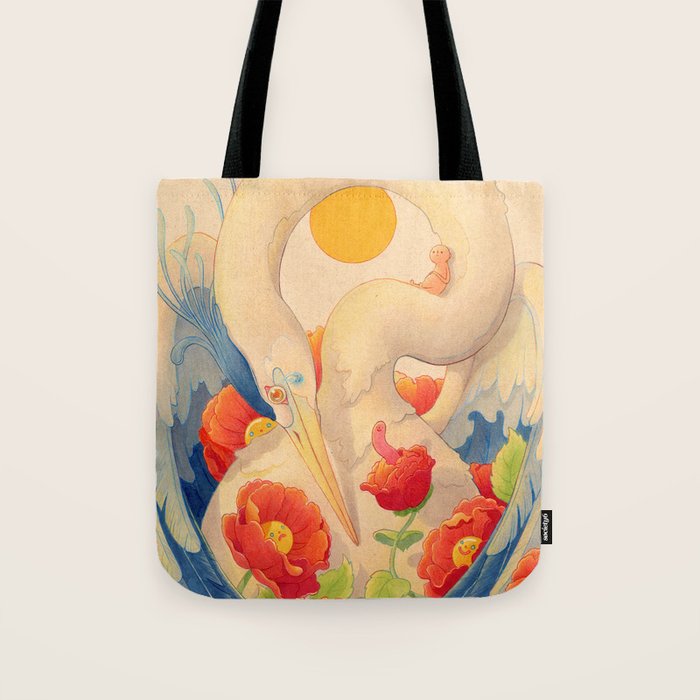Heron and Friends Tote Bag Gallery Image 1