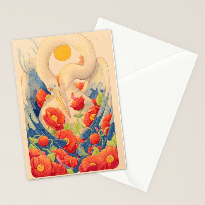 Heron and Friends Stationery Card Gallery Image 2