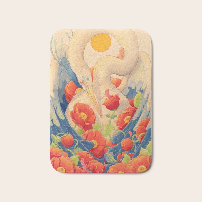 Heron and Friends Bath Mat Gallery Image 1