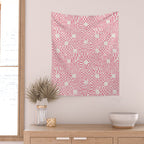 Checkered Pink Matrix Wall Tapestry Gallery Image 2