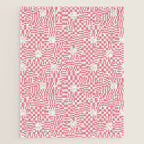 Checkered Pink Matrix Jigsaw Puzzle Gallery Image 1