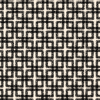 Mid Century Modern Geometric Tile Block Crayon Pattern in Black and Almond Cream Coffee Mug Gallery Image 2