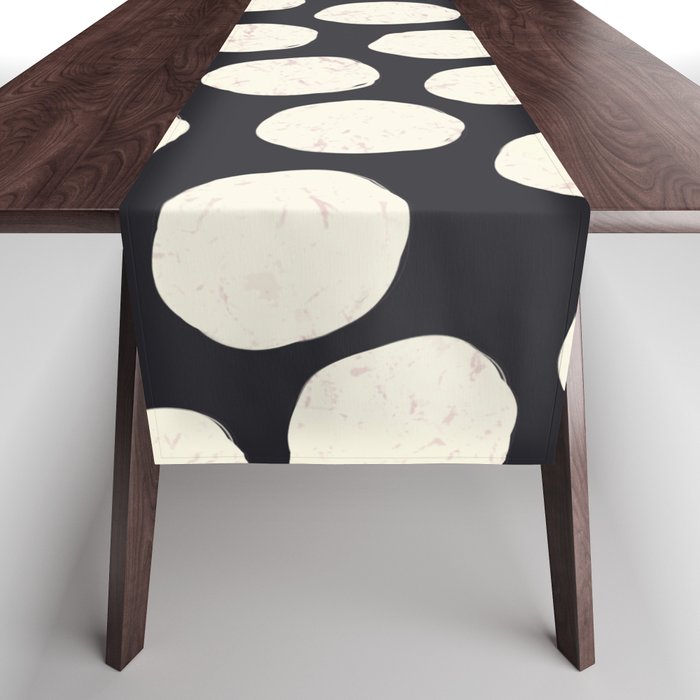 Spotty in Black Table Runner Gallery Image 1