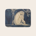 Girl sleeping under magnolia flowers Bath Mat Gallery Image 1