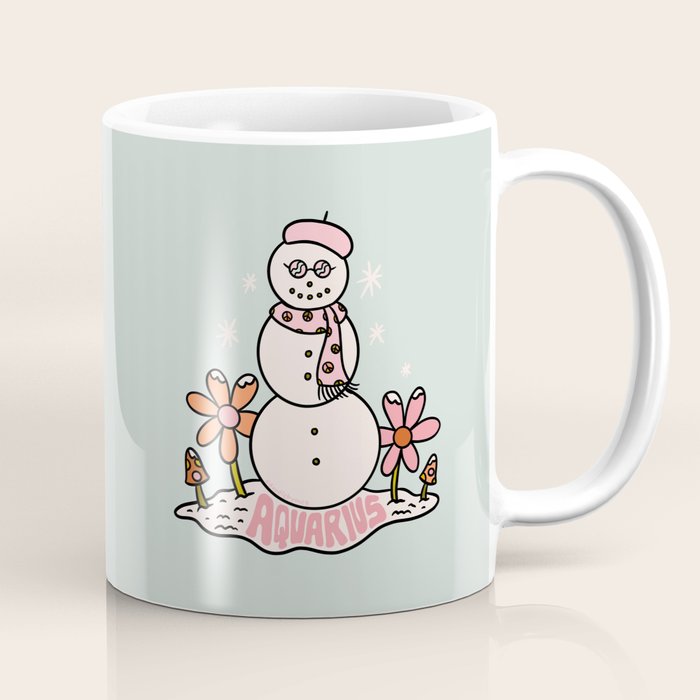Aquarius Snowman Coffee Mug Gallery Image 1