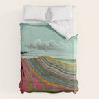 Geological Chart Pictorial Map Science Chart Levi Walter Yaggy 1893 Duvet Cover Gallery Image 6