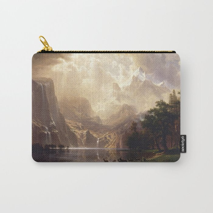 Albert Bierstadt - Among the Sierra Nevada, California Carry All Pouch Gallery Image 1