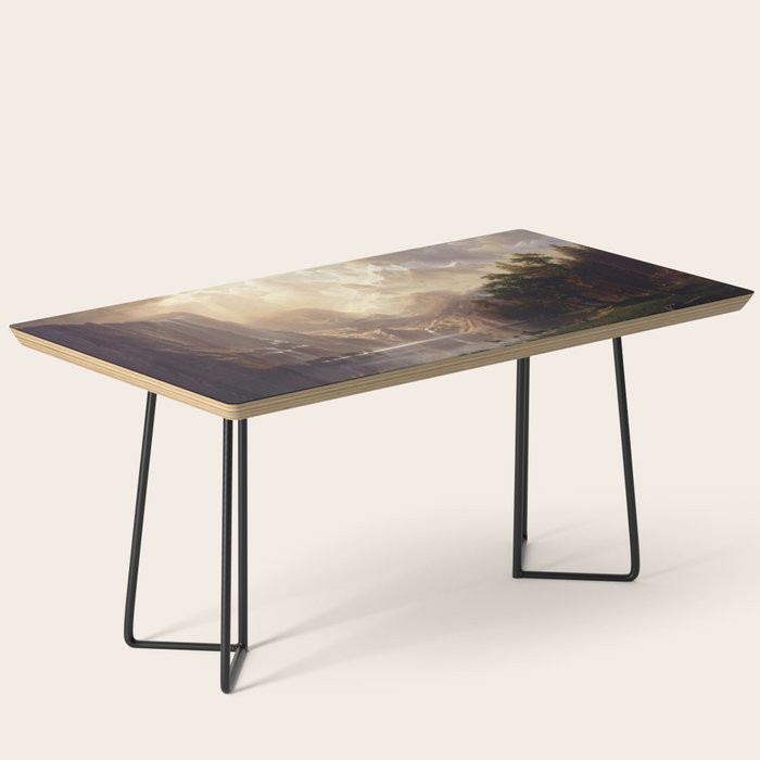 Albert Bierstadt - Among the Sierra Nevada, California Coffee Table Gallery Image 1