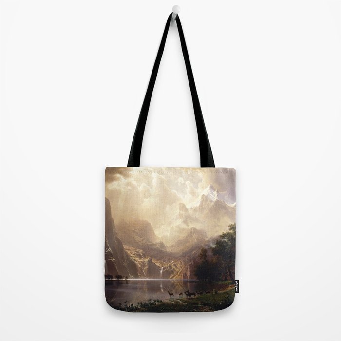 Albert Bierstadt - Among the Sierra Nevada, California Tote Bag Gallery Image 2