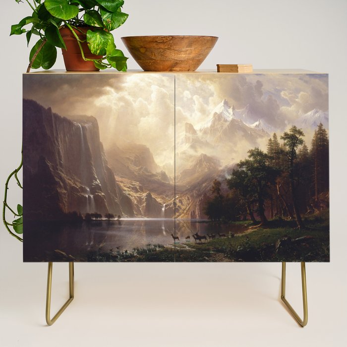 Albert Bierstadt - Among the Sierra Nevada, California Credenza Gallery Image 1