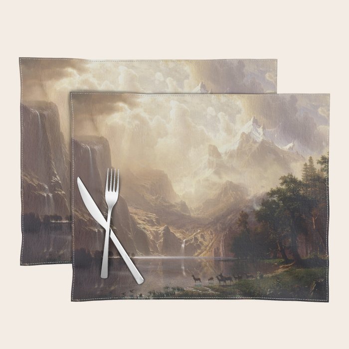 Albert Bierstadt - Among the Sierra Nevada, California Placemat Gallery Image 1