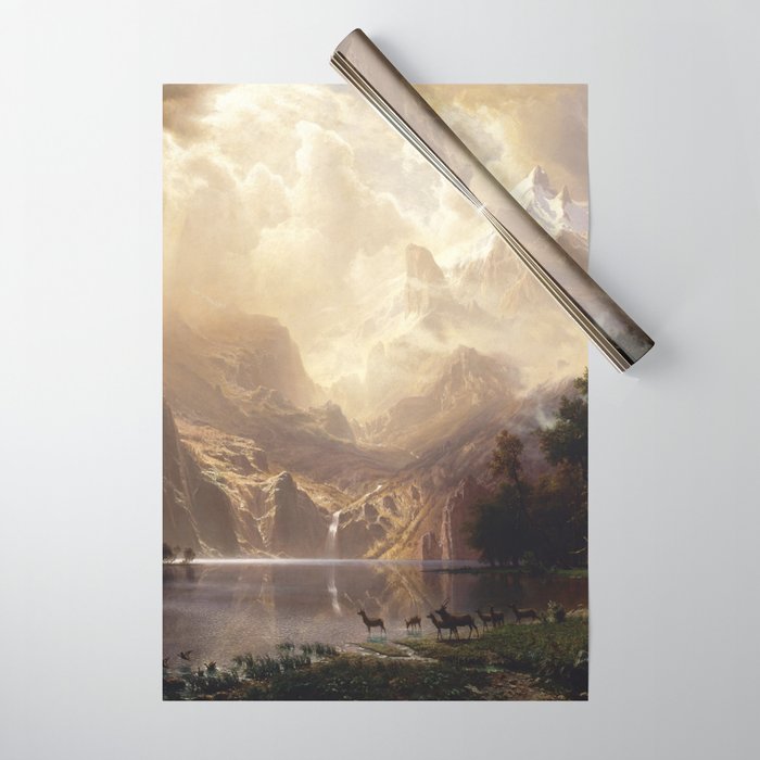 Albert Bierstadt - Among the Sierra Nevada, California Wrapping Paper Gallery Image 1