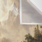Albert Bierstadt - Among the Sierra Nevada, California Wall Tapestry Gallery Image 3