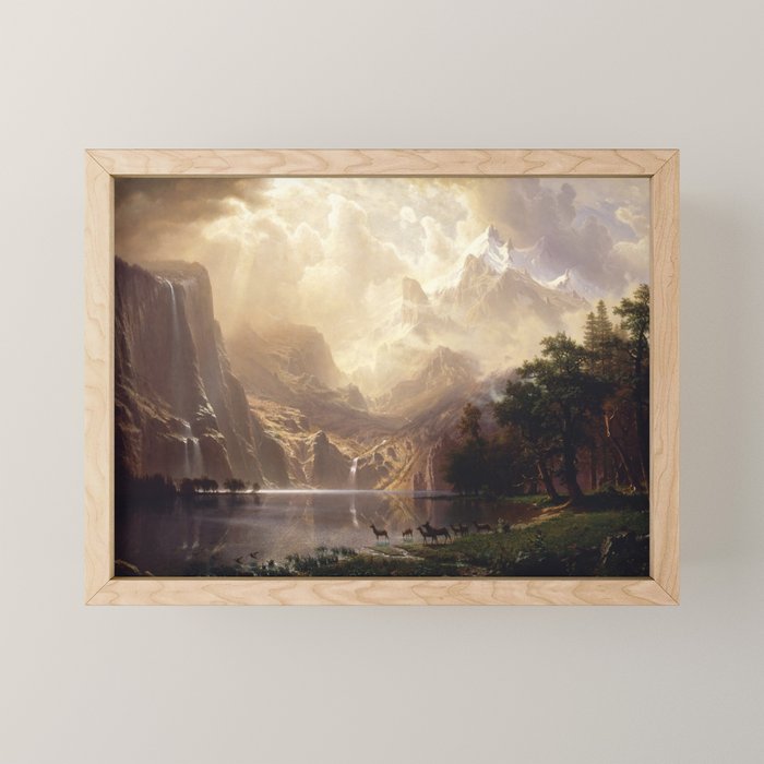 Albert Bierstadt - Among the Sierra Nevada, California Mini Art Print Gallery Image 1