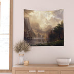 Albert Bierstadt - Among the Sierra Nevada, California Wall Tapestry Gallery Image 2
