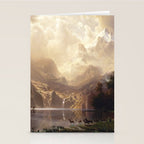 Albert Bierstadt - Among the Sierra Nevada, California Stationery Card Gallery Image 2