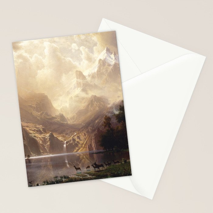 Albert Bierstadt - Among the Sierra Nevada, California Stationery Card Gallery Image 2