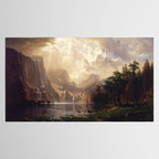 Albert Bierstadt - Among the Sierra Nevada, California Tablecloth Gallery Image 2