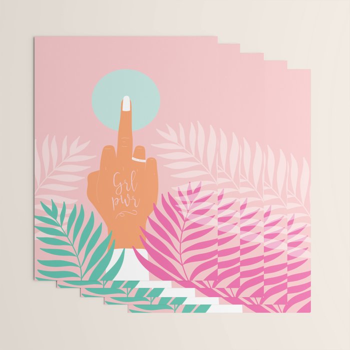 Grl Pwr #girlpower #feminist #society6 Wrapping Paper Gallery Image 3
