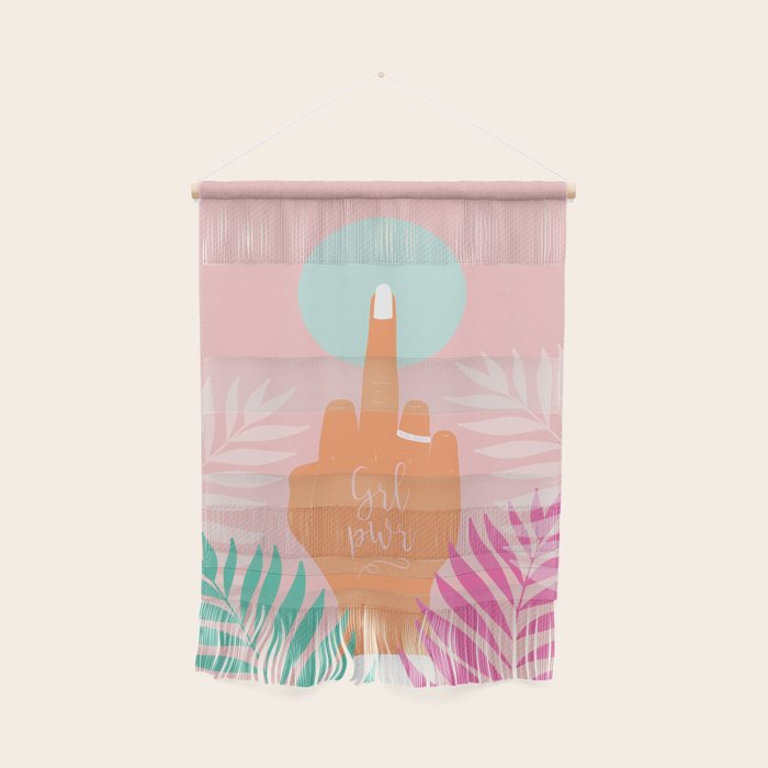 Grl Pwr #girlpower #feminist #society6 Wall Hanging Gallery Image 1