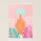 Grl Pwr #girlpower #feminist #society6 Stationery Card Gallery Image 2