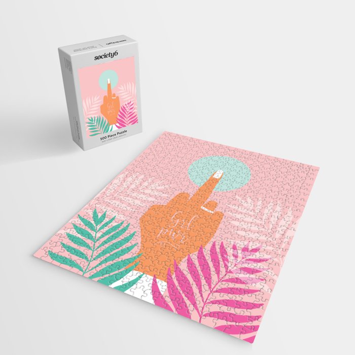 Grl Pwr #girlpower #feminist #society6 Jigsaw Puzzle Gallery Image 2