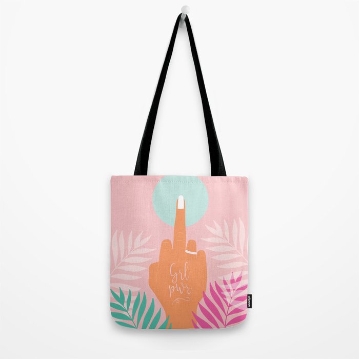 Grl Pwr #girlpower #feminist #society6 Tote Bag Gallery Image 2