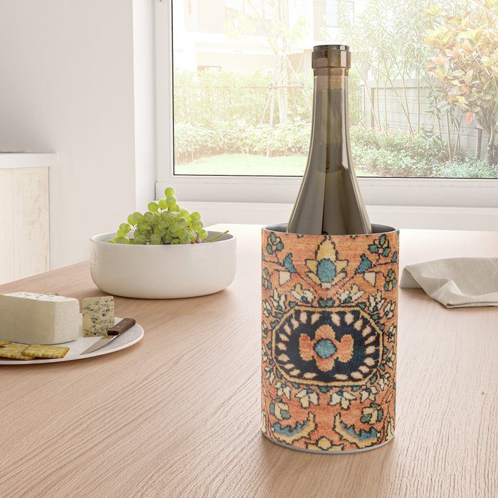 Sarouk Poshti Vintage Persian Rug Print Wine Chiller Gallery Image 4