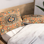 Sarouk Poshti Vintage Persian Rug Print Pillow Sham Gallery Image 2
