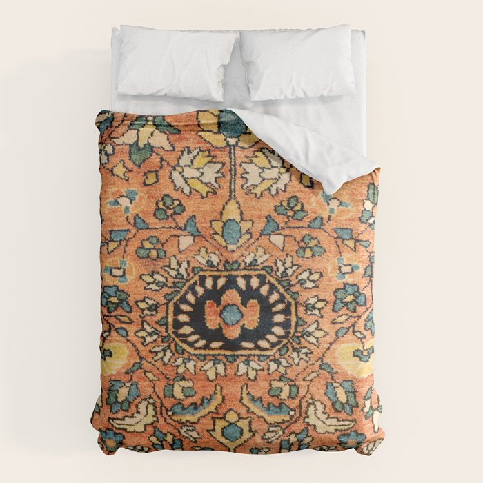 Sarouk Poshti Vintage Persian Rug Print Duvet Cover Gallery Image 6