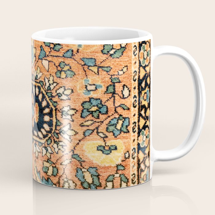 Sarouk Poshti Vintage Persian Rug Print Coffee Mug Gallery Image 1