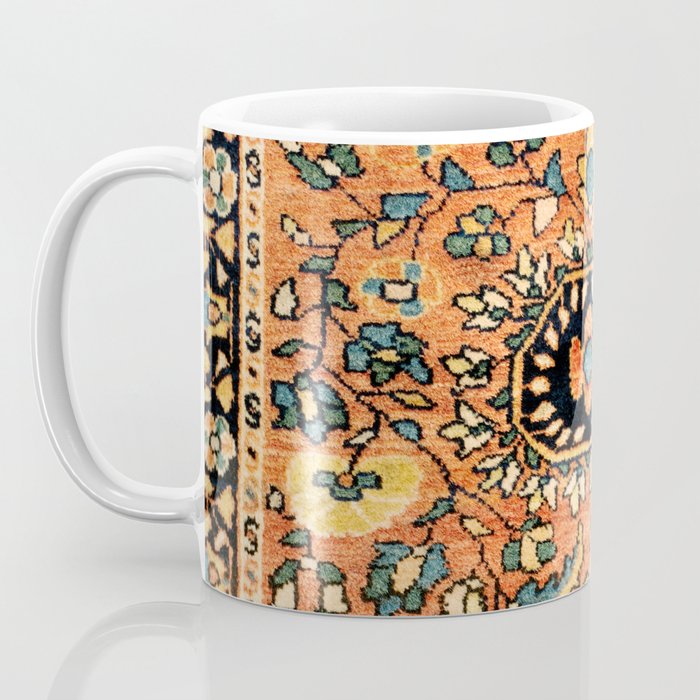 Sarouk Poshti Vintage Persian Rug Print Coffee Mug Gallery Image 3