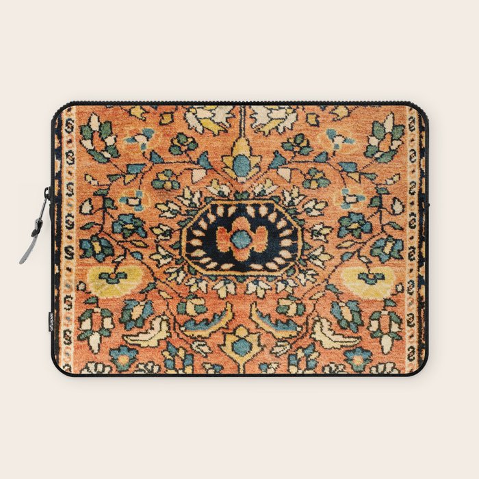 Sarouk Poshti Vintage Persian Rug Print Laptop Sleeve Gallery Image 1