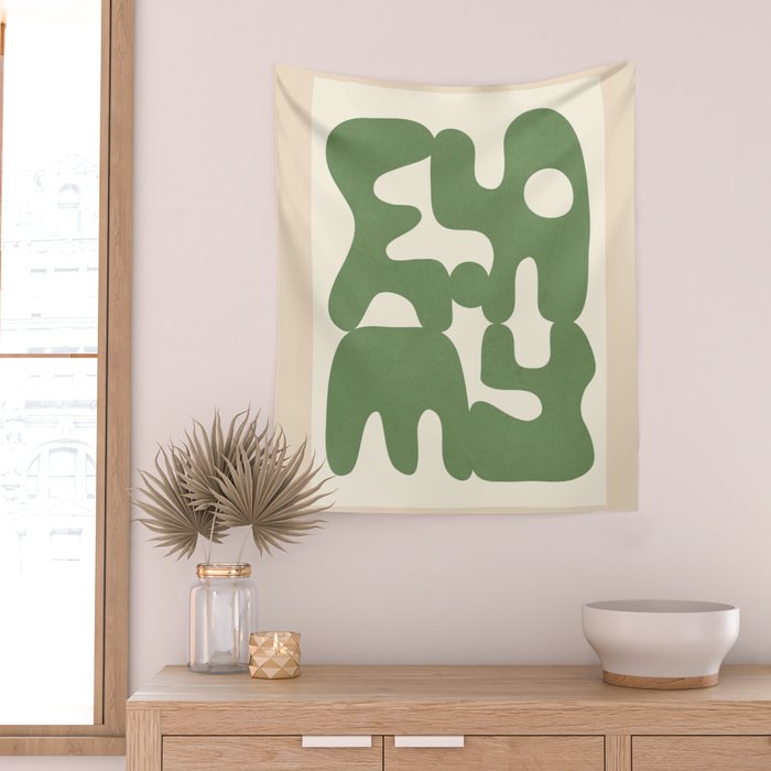 Modern Abstract Art 91 Wall Tapestry Gallery Image 2