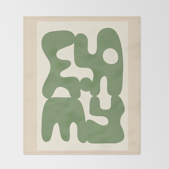 Modern Abstract Art 91 Throw Blanket Gallery Image 2