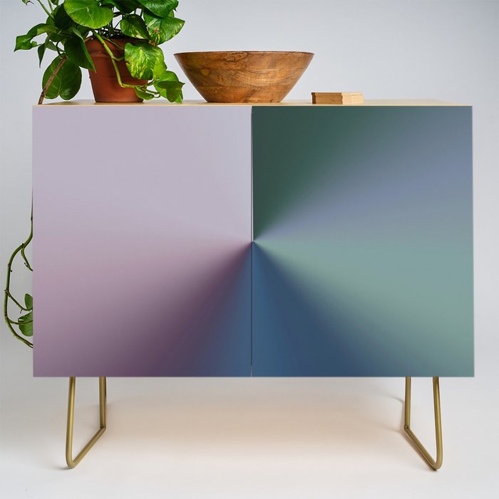 Line Gradient / Papa Green & French Grey Credenza Gallery Image 1