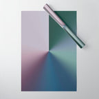 Line Gradient / Papa Green & French Grey Wrapping Paper Gallery Image 1