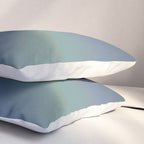 Line Gradient / Papa Green & French Grey Pillow Sham Gallery Image 3