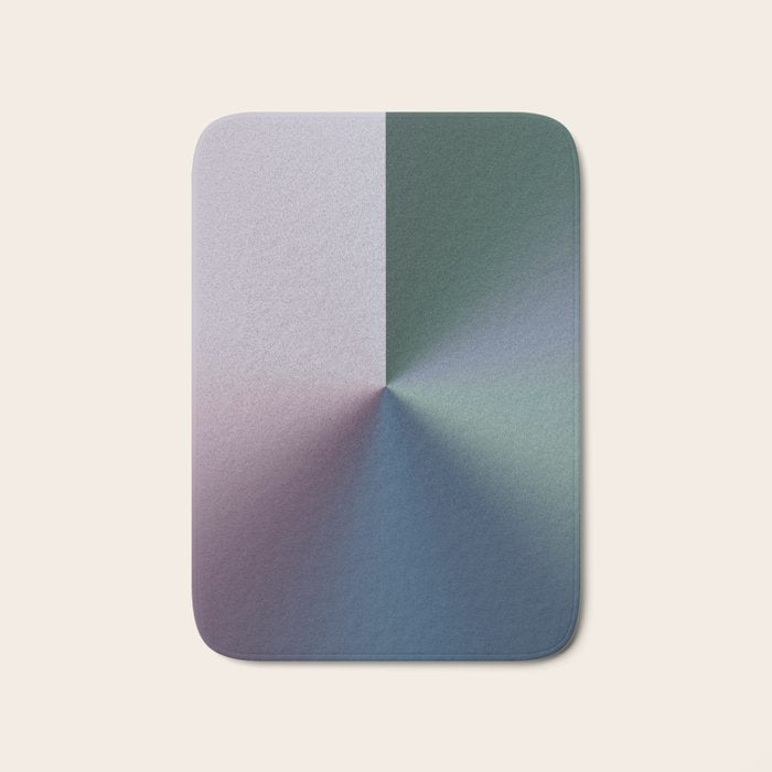 Line Gradient / Papa Green & French Grey Bath Mat Gallery Image 1