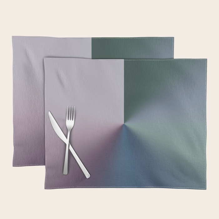 Line Gradient / Papa Green & French Grey Placemat Gallery Image 1