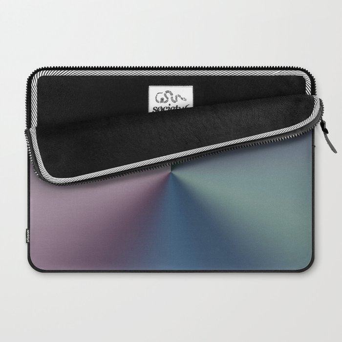 Line Gradient / Papa Green & French Grey Laptop Sleeve Gallery Image 2