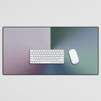 Line Gradient / Papa Green & French Grey Desk Mat Gallery Image 1
