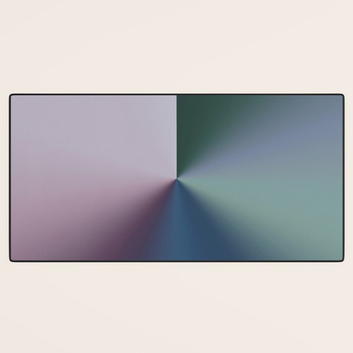 Line Gradient / Papa Green & French Grey Desk Mat Gallery Image 3