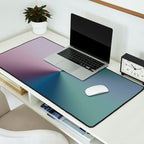 Line Gradient / Papa Green & French Grey Desk Mat Gallery Image 2