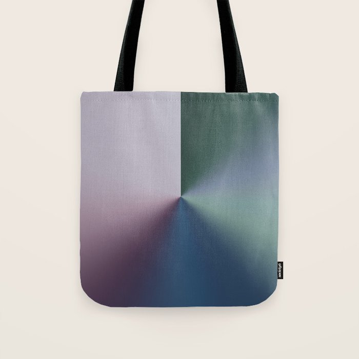 Line Gradient / Papa Green & French Grey Tote Bag Gallery Image 1