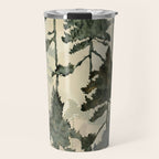 Enchanted Watercolor Pine Forest Travel Mug Gallery Image 1