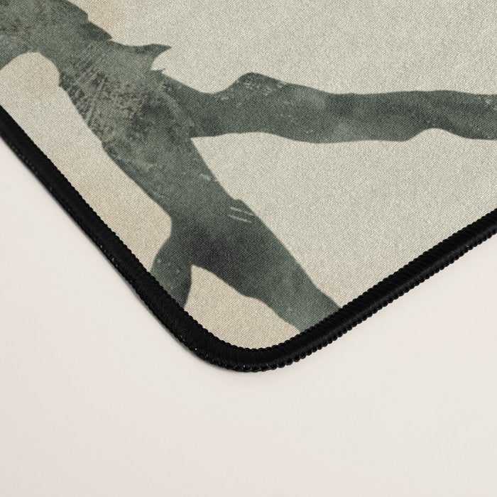 Enchanted Watercolor Pine Forest Desk Mat Gallery Image 4