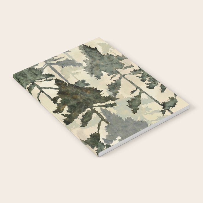 Enchanted Watercolor Pine Forest Notebook Gallery Image 2