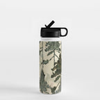 Enchanted Watercolor Pine Forest Water Bottle Gallery Image 1