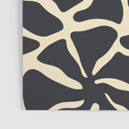Black and white abstract flower art pattern Poster Gallery Image 3